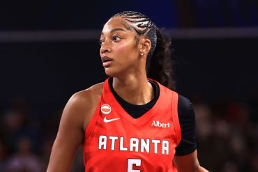Angel Reese of the Atlanta Dream during the 2026 WNBA season