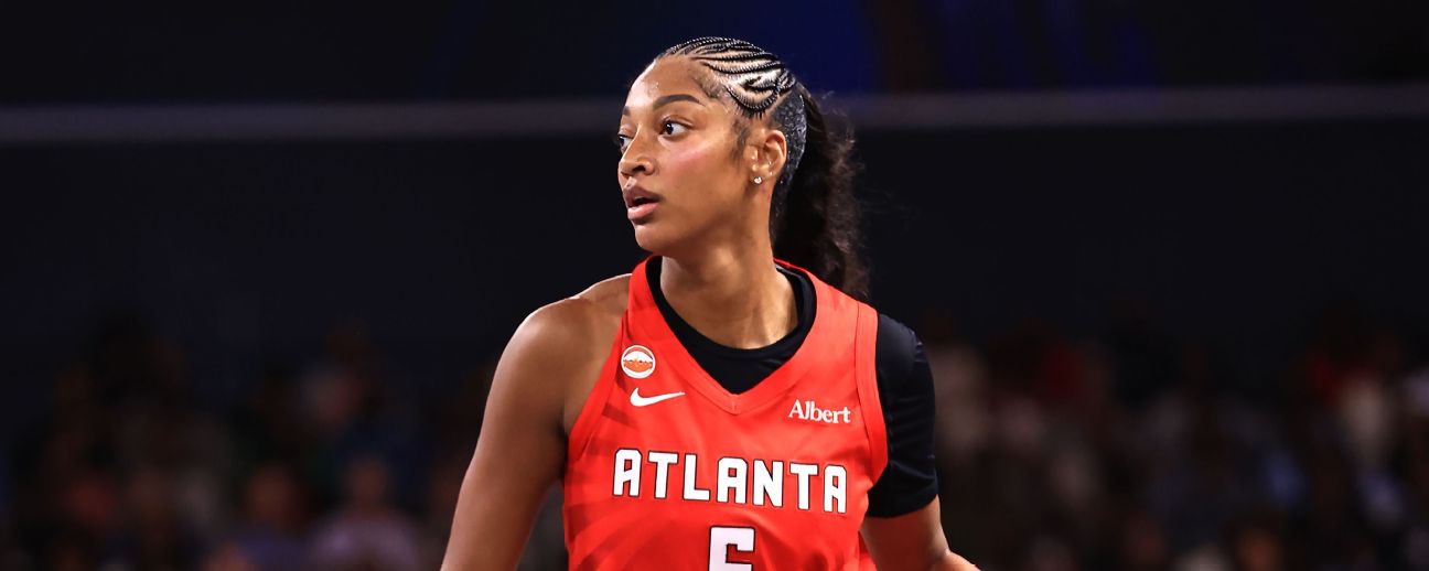 Angel Reese of the Atlanta Dream during the 2026 WNBA season