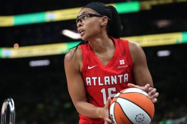 Atlanta Dream guard Allisha Gray in action during the 2026 season