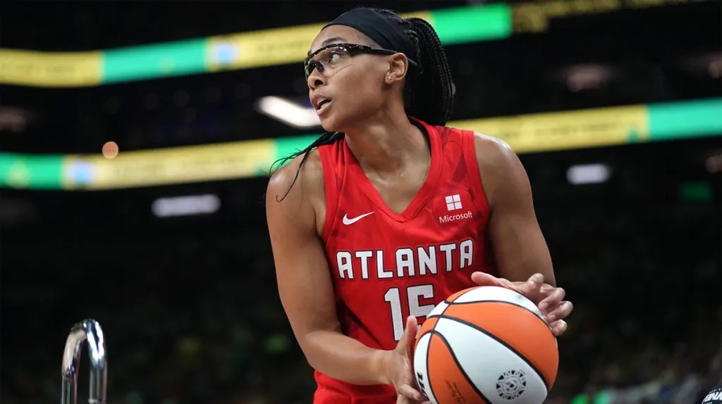 Atlanta Dream guard Allisha Gray in action during the 2026 season